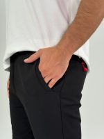 Pantalon negru plușat - imagine 7