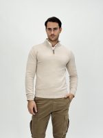 Pulover din tricot cu fermoar scurt - imagine 2