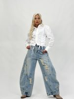 Jeans | Blug baggy cu rupturi