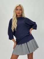 Pulover raglan cu model torsade - imagine 12