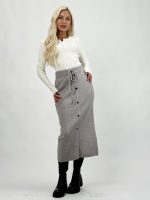 Fustă lungă din tricot cu butoni - imagine 11