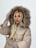 Jachetă din fâș cu mâneci din tricot - imagine 9