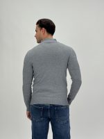 Pulover cu guler petrecut și nasturi - imagine 9