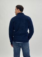 Pulover plușat cu fermoar lung - imagine 12