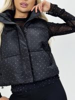 Vestă scurtă cu ștrasuri - imagine 4