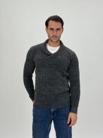 Pulover din catifea cu guler petrecut - imagine 7