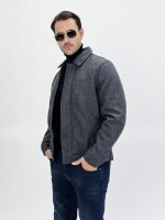 Palton scurt din stofă - imagine 5