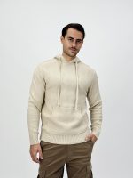 Pulover din tricot cu glugă - imagine 8