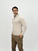 Pulover din tricot cu fermoar scurt - imagine 3