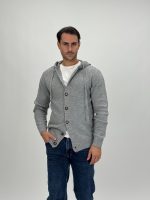 Pulover cardigan cu glugă - imagine 10