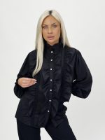 Cămașă cu volane și nasturi accesorizați