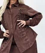 Set pantalon și cămașă cu șnur - imagine 6