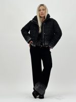 Jachetă scurtă din fâș cu ștrasuri - imagine 7