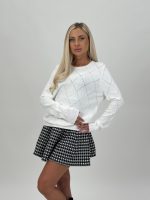 Pulover tricotat cu model romb - imagine 14