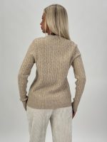 Pulover cardigan cu model torsade - imagine 16