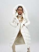 Jachetă lungă cu fermoar pe diagonală - imagine 9