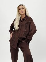 Set pantalon și cămașă cu șnur - imagine 5