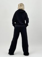 Set hanorac și pantalon din jerse cu ștrasuri - imagine 7