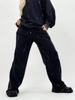 Set bluză și pantalon din jerse cu strasuri - imagine 7