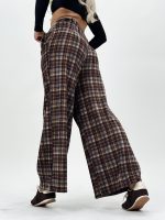 Pantalon wide leg din catifea - imagine 5