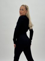 Pulover scurt cu ștrasuri - imagine 8