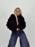 Jachetă scurtă din blană