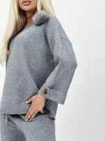 Set din tricot cu broșă - imagine 18