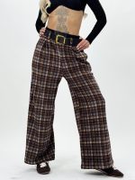 Pantalon wide leg din catifea - imagine 3