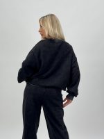 Set bluză și pantalon din jerse cu strasuri - imagine 6