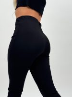 Pantalon evazat cu despicătură în față - imagine 5