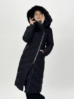 Jachetă lungă cu fermoar pe diagonală - imagine 16