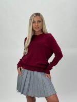 Pulover tricotat cu model romb - imagine 21