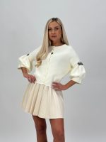 Pulover cu mânecă scurtă accesorizat - imagine 11