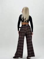 Pantalon wide leg din catifea - imagine 7
