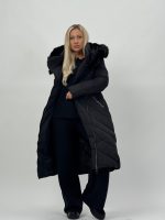 Jachetă lungă cu fermoar pe diagonală - imagine 14