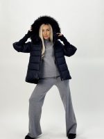 Jachetă din fâș cu mâneci din tricot - imagine 17