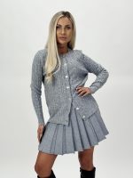Pulover cardigan cu model torsade - imagine 18