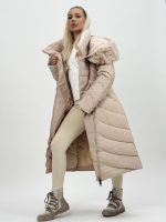 Jachetă lungă cu fermoar pe diagonală - imagine 4