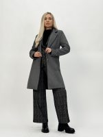 Palton rigat din stofă - imagine 2