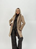 Palton rigat din stofă - imagine 7