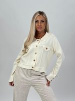 Pulover cardigan cu butoni aurii - imagine 2