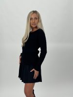 Pulover din tricot cu model torsade - imagine 15