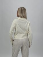 Pulover cardigan cu butoni aurii - imagine 5