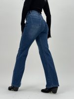 Jeans | Blug drept albastru cu ștrasuri - imagine 4