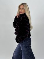 Jachetă scurtă din blană - imagine 4