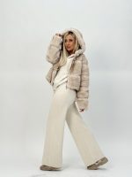 Jachetă din blană cu glugă - imagine 7