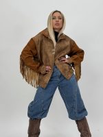 Jachetă oversized cu franjuri - imagine 3