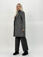 Palton rigat din stofă - imagine 3