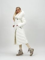 Jachetă lungă cu fermoar pe diagonală - imagine 12