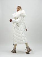 Jachetă lungă cu fermoar pe diagonală - imagine 10